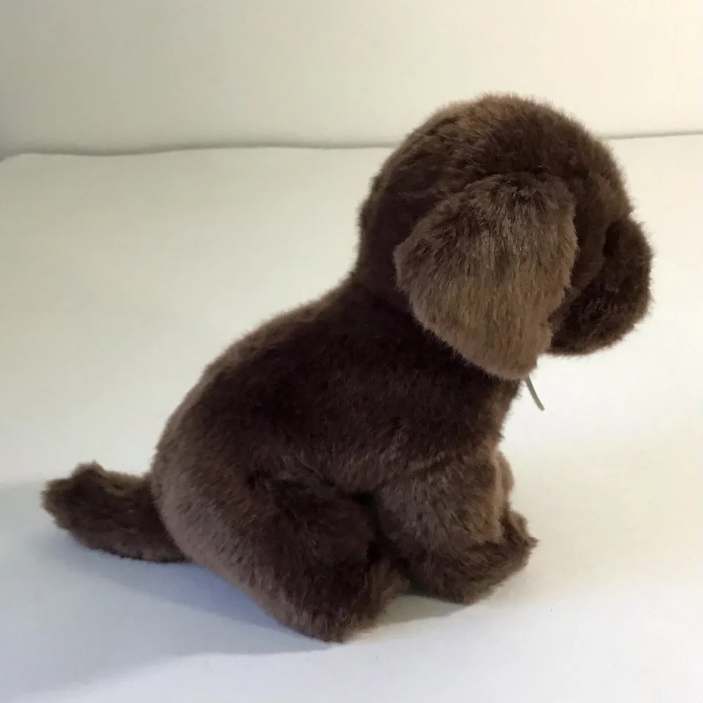 Aurora Miyoni Tots Puppy Dog Plush Chocolate Labrador Realistic Stuffed Animal